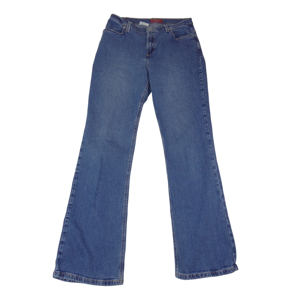 Zena Jeans Womens Blue Mid Rise Bootcut Denim Pants Size 10 Style 30-0348-62
